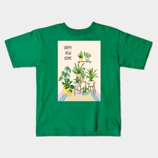 Happy new plant home Kids T-Shirt